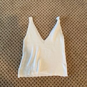 LF White Knit tank top, S